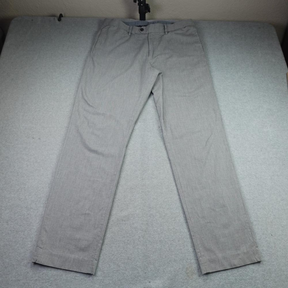 Bonobos Pants Mens 34x32 Gray Chino Slim Fit Trousers Emmetex Fabric